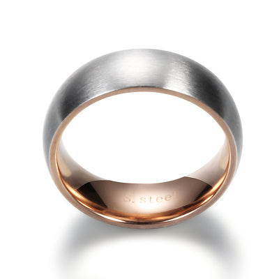 Bague Acier Brossé Femme