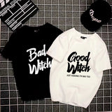 Good Witch Bad Witch Shirts Blanc noir