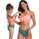 Maillot de Bain Mère Fille Haut à Basque