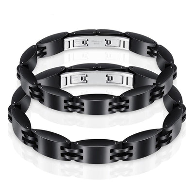 Bracelet Couple en Céramique Noir - MatchingMood