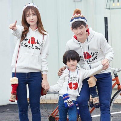 Sweat Pour Toute La Famille Hello - MatchingMood