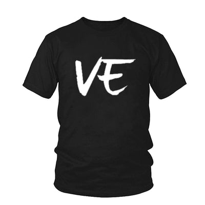 T-shirt Couple Love Femme noir - MatchingMood