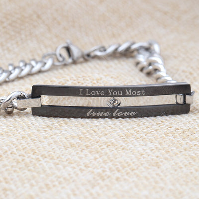 Bracelet Couple True Love Noir - MatchingMood