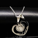 Collier Pendentif Coeur Couple