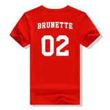 T-shirt Brunette 02 Rouge