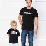 T Shirt Trouble Maker pour Père Fils - MatchingMood