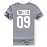 Tee Shirt King et Queen - Queen 09 Gris