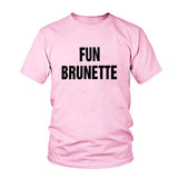 Fun Brunette T-shirt Rose