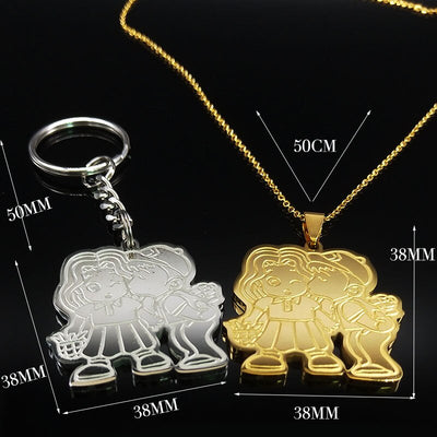 Duo De Porte Clé Et Collier Amoureux