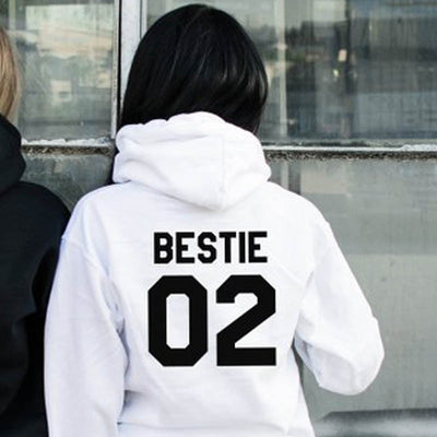 Sweat Meilleure Amie Bestie Blanc