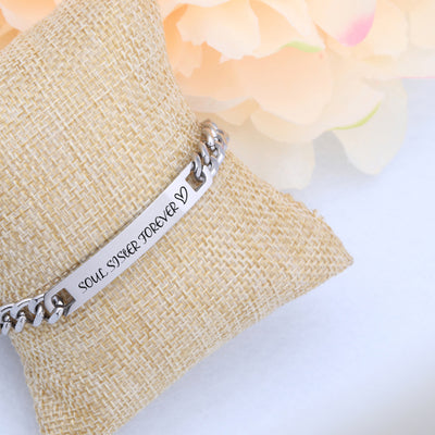Bracelet d'Amitié Âme Soeur Argent - MatchingMood