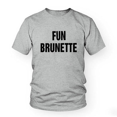T-shirt Fun Brunette Gray