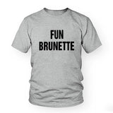T-shirt Fun Brunette Gray