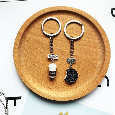 Porte-Clé Meilleure Amie Café Cookie