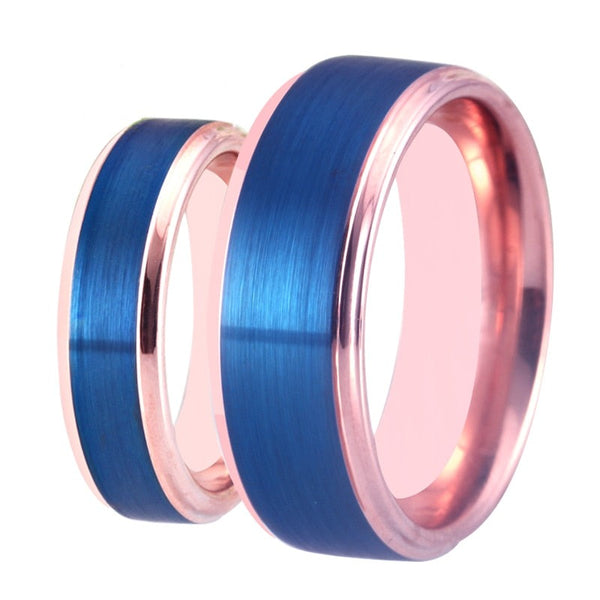 Bague Couple Bleu