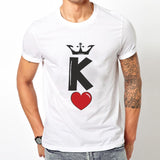 Tee-Shirt Couple Roi de coeur