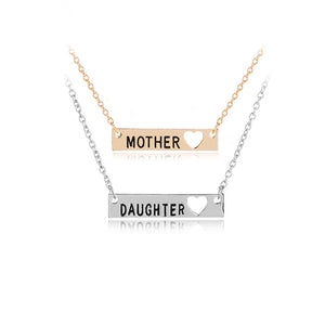 Collier Mère Fille Rectangulaire