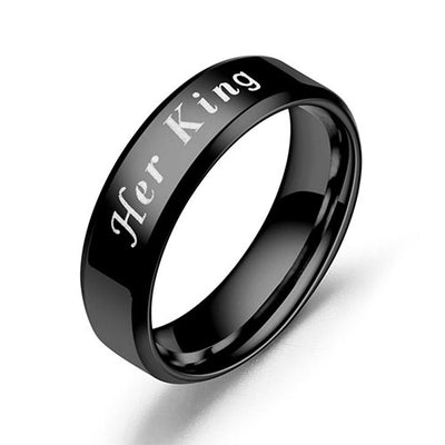 Bague Couple Her King