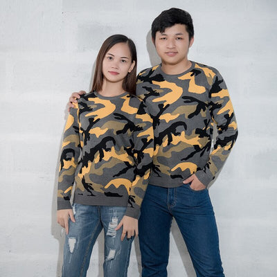 Pull Camouflage Couple Jaune - MatchingMood