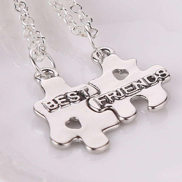 collier d'amitié pour meilleures amies en puzzles