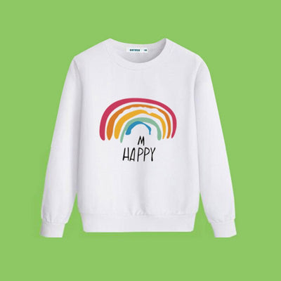Pull Rainbow Blanc - MatchingMood