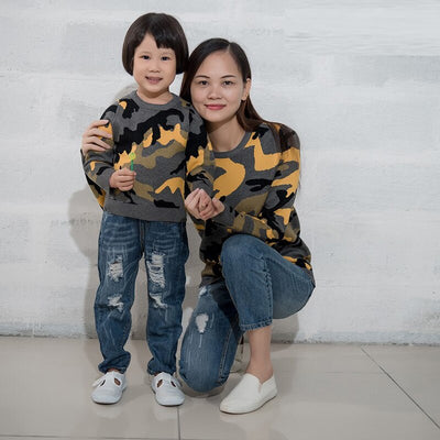 Pull Camouflage Mere Fille - MatchingMood