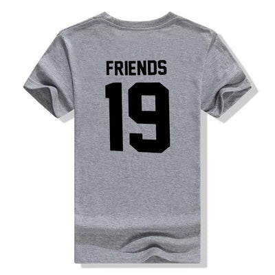 T-Shirt Meilleure Amie Personnalisable Date Friends Gris - MatchingMood