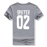 T-Shirt Sister 01 Sister 02 Gray