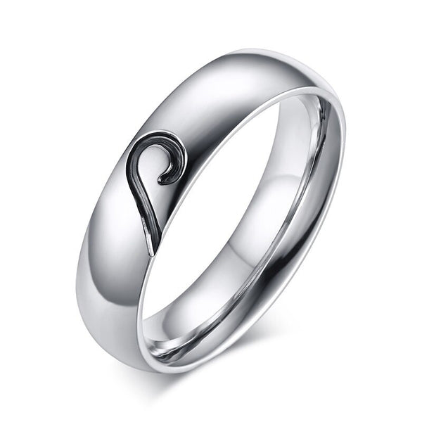 Bague Couple Homme Coeur