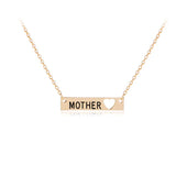 Collier Mère Fille Rectangulaire