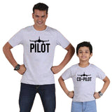 T Shirt Pilot Co-Pilot Gris