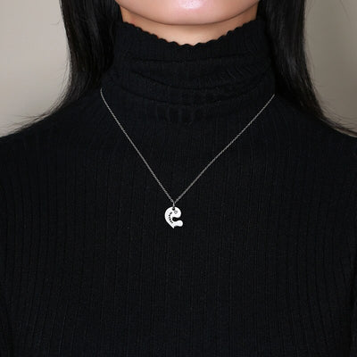 Collier Mère Fille Coeur Entrelacé