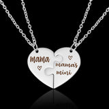 Collier Mère Fille Coeur Mama Mini
