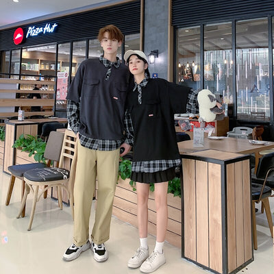 Pull Couple Chemise Patchwork