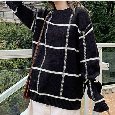 Pull A Carreaux Pour Femme - MatchingMood