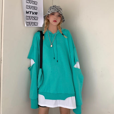 Sweat Couple Oversize Homme Femme Vert