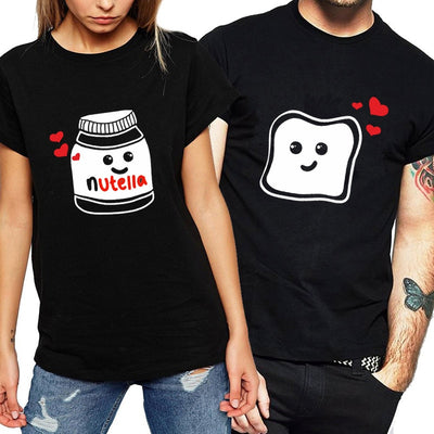 Tee Shirt Couple Nutella