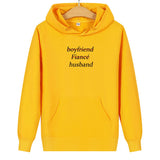 Sweat Shirt Couple Boyfriend Fiancé Husband Jaune