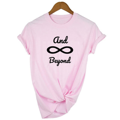 T-Shirt Meilleure Amie Vers l'Infini et Au Delà - And Beyond Rose - MatchingMood