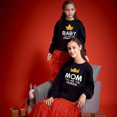 Pull  Queen Princess duo Maman Fille
