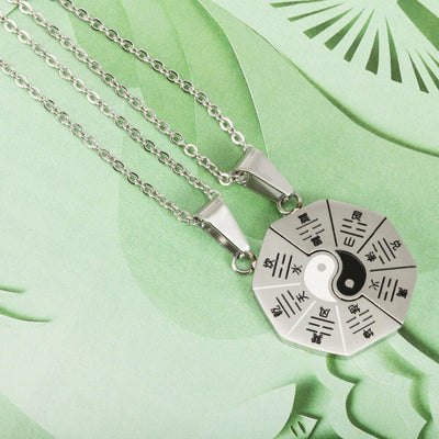 Collier Couple Yin Yang Argent - MatchingMood
