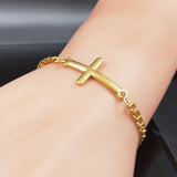 Bracelet Couple Croix Or - MatchingMood