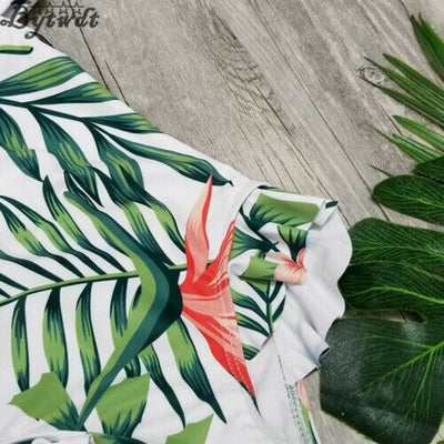 Maillot de Bains Mère Fille Motif Fleuri