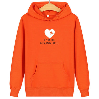 Sweat Couple Grand Amour Femme Orange