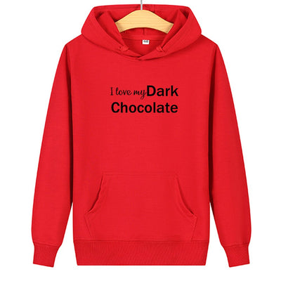 Sweat Couple Chocolat Femme Rouge