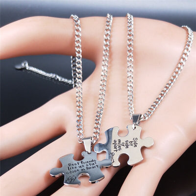 Collier d'Amitié Pour Meilleures Amies Best Friends Like Us Stay Close in Heart