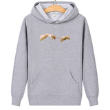 Sweat Couple Main dans la Main - Doigts Gris