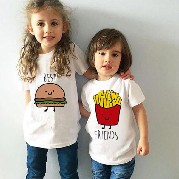 T Shirt Meilleure Amie Burger Frites