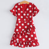 Robe Fille A Pois Rouge - MatchingMood