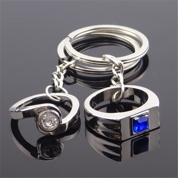 Joli Porte Clé Couple Bague